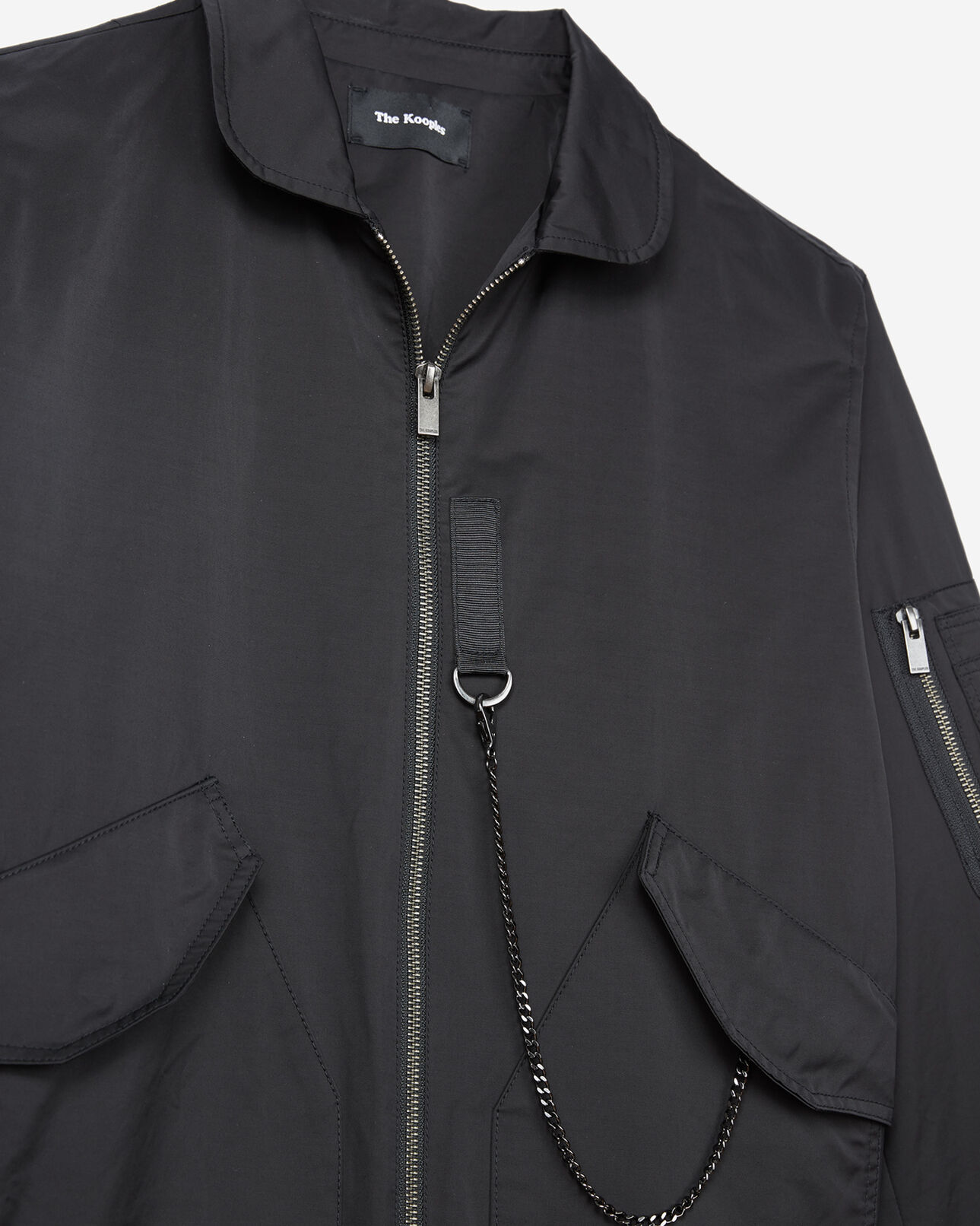 The Kooples HOMME BLACK blouson bombers noir