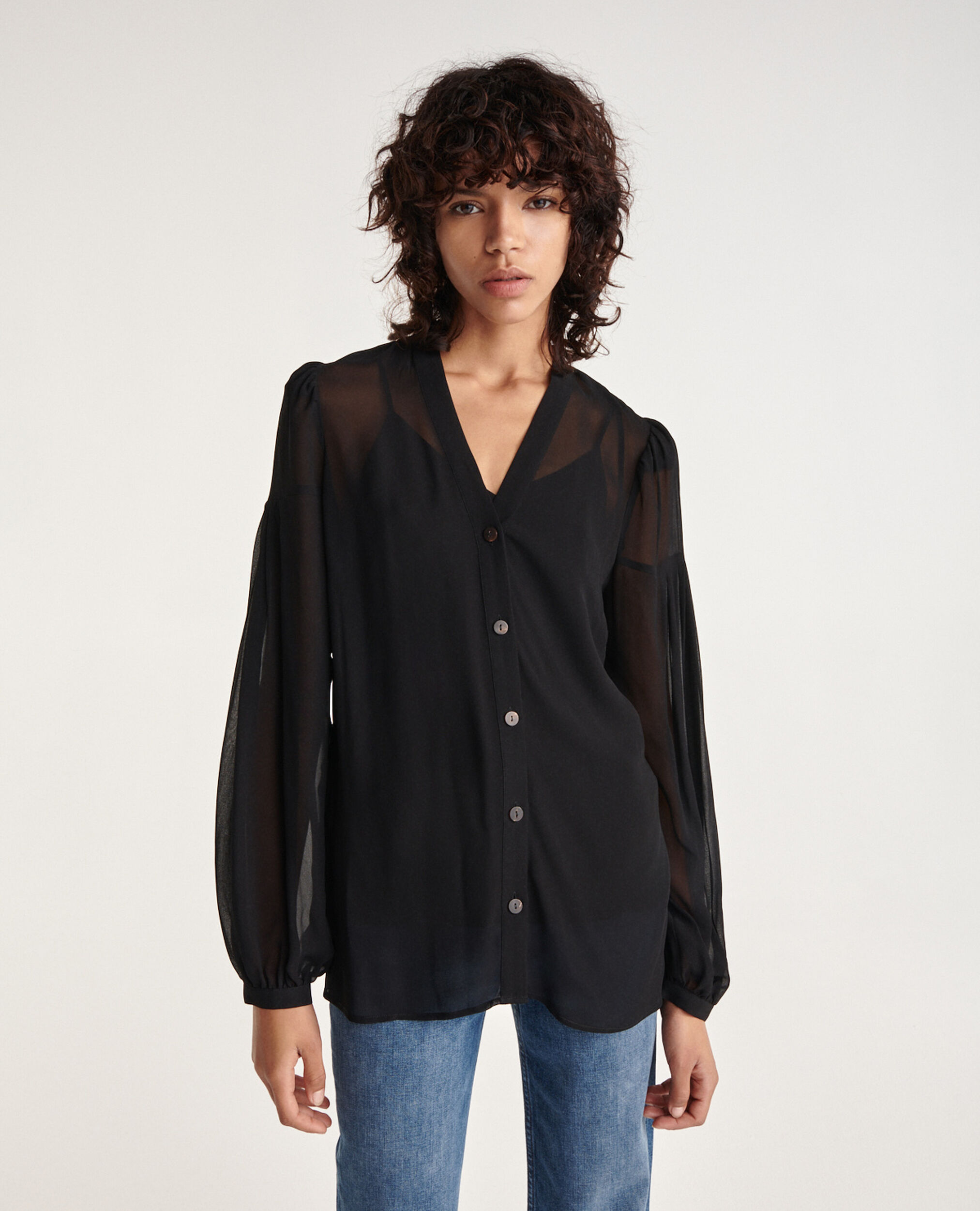 loose black shirt womens