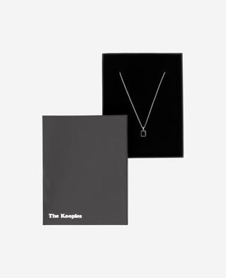 The Kooples HOMME SILVER collier avec pendentif argent&eacute;