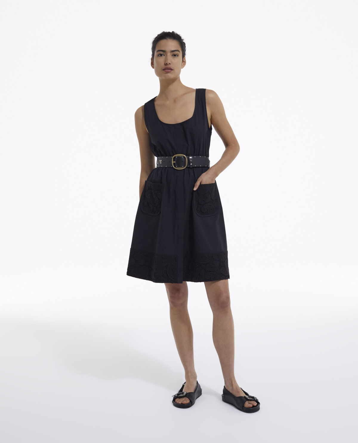 Robe noire sans manche outlet