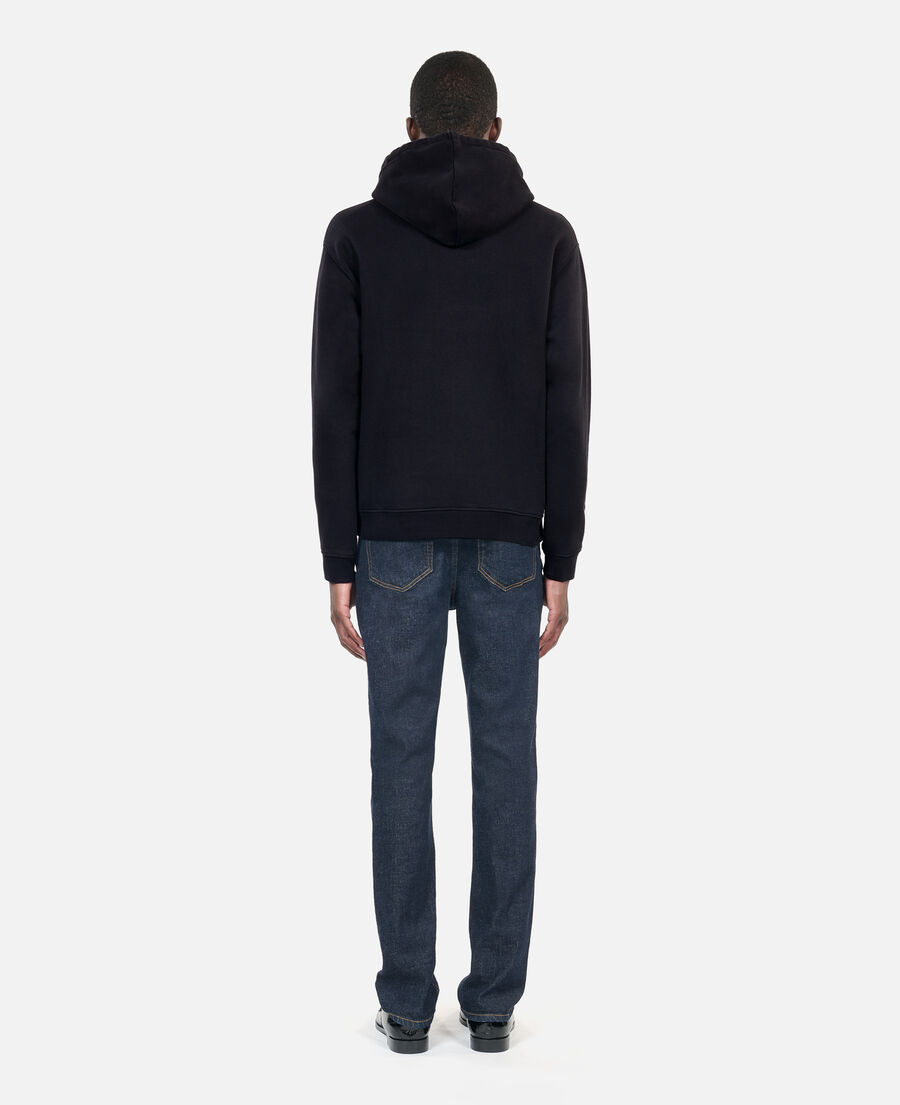sweatshirt homme à  capuche logo noir