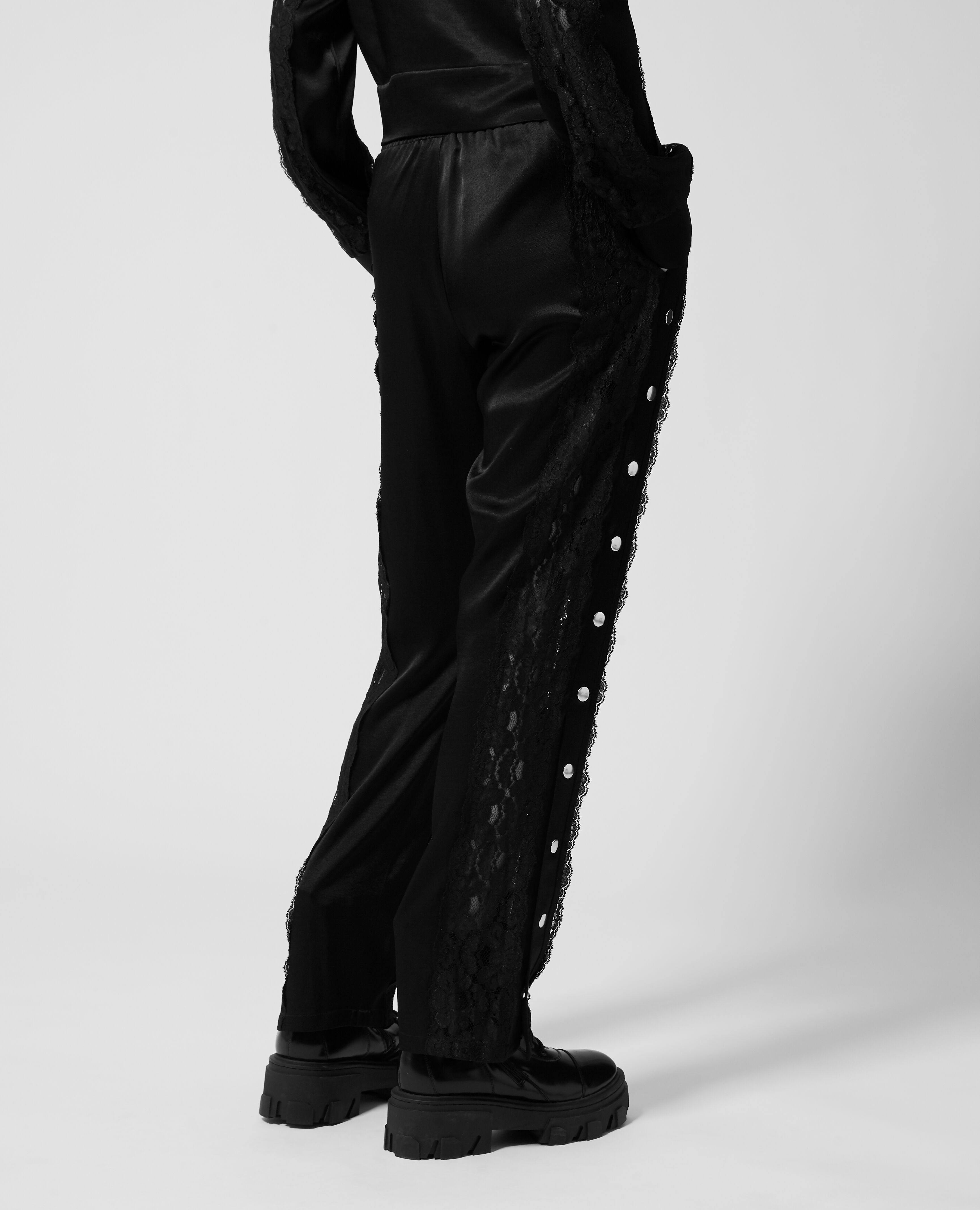 Pantalon new arrivals noir dentelle