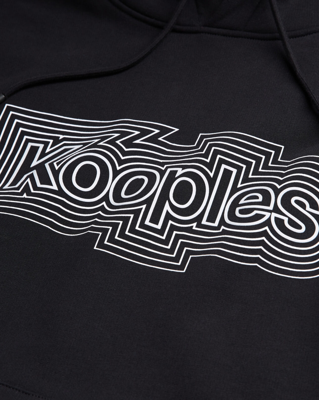 The Kooples MEN BLACK black sweatshirt with screen print