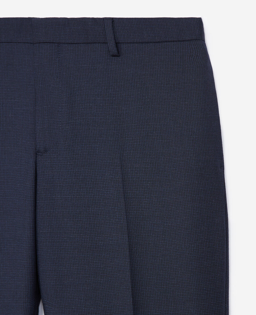 pantalon costume laine bleu marine