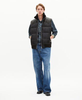 The Kooples HOMME BLACK doudoune sans manches noire