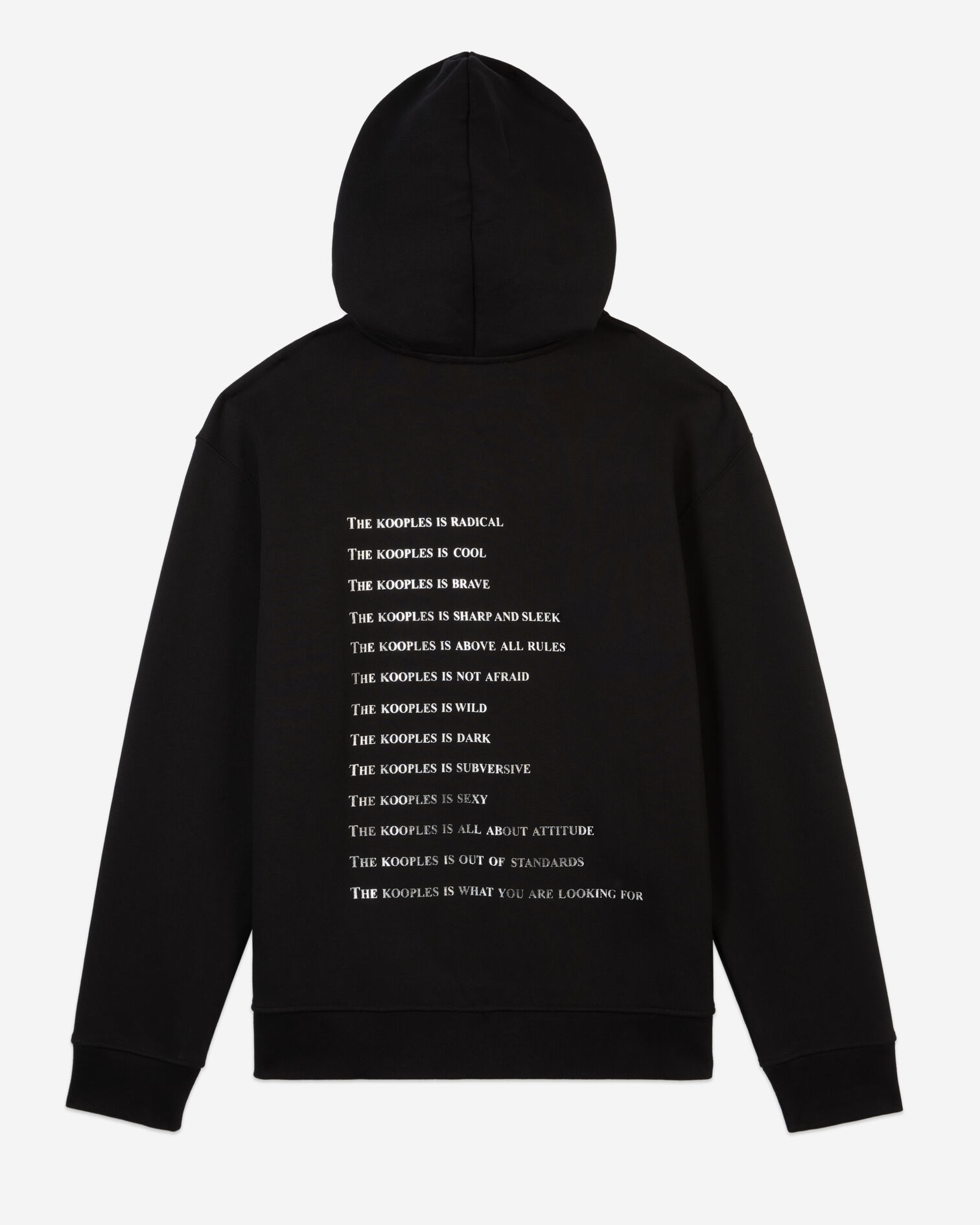 Sweatshirt à capuche What is avec strass noir, BLACK, hi-res image number null