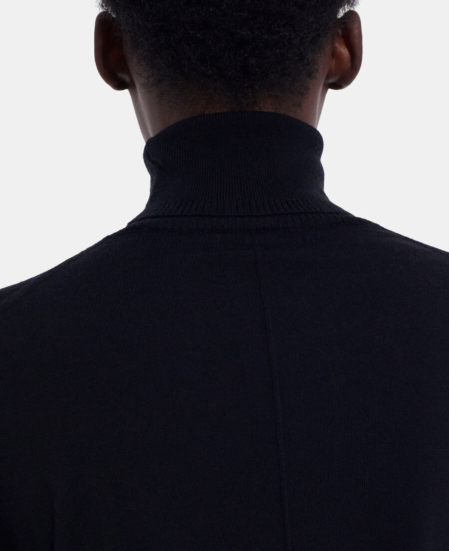 black merino sweater