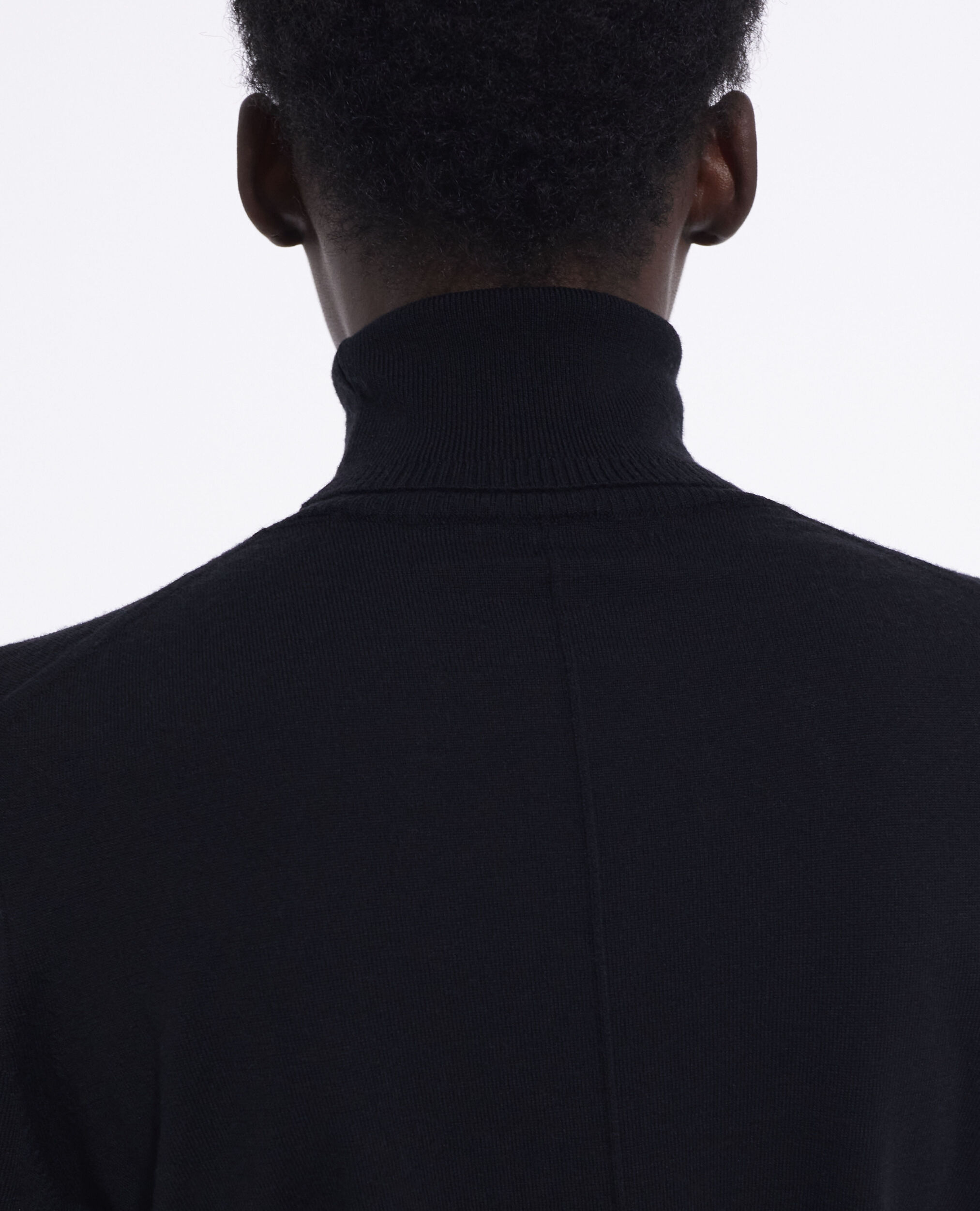 Schwarzer Pullover aus Merinowolle, BLACK, hi-res image number null