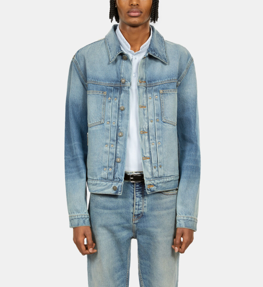 Washed jeans jacket sale