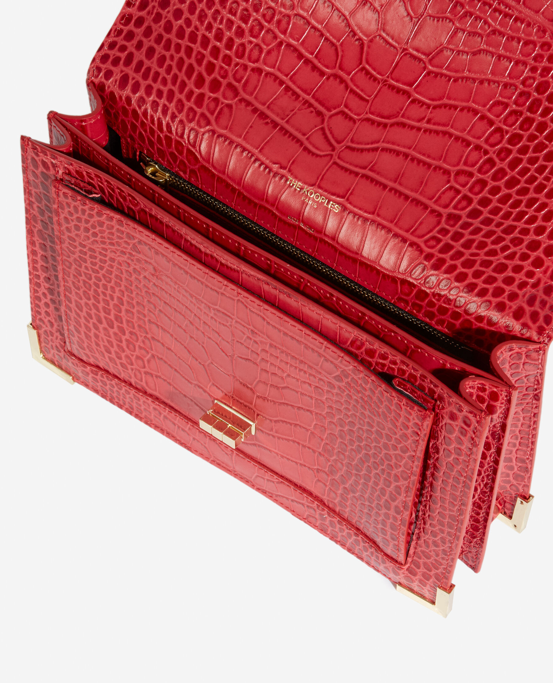 Sac Emily medium en cuir rouge The Kooples France