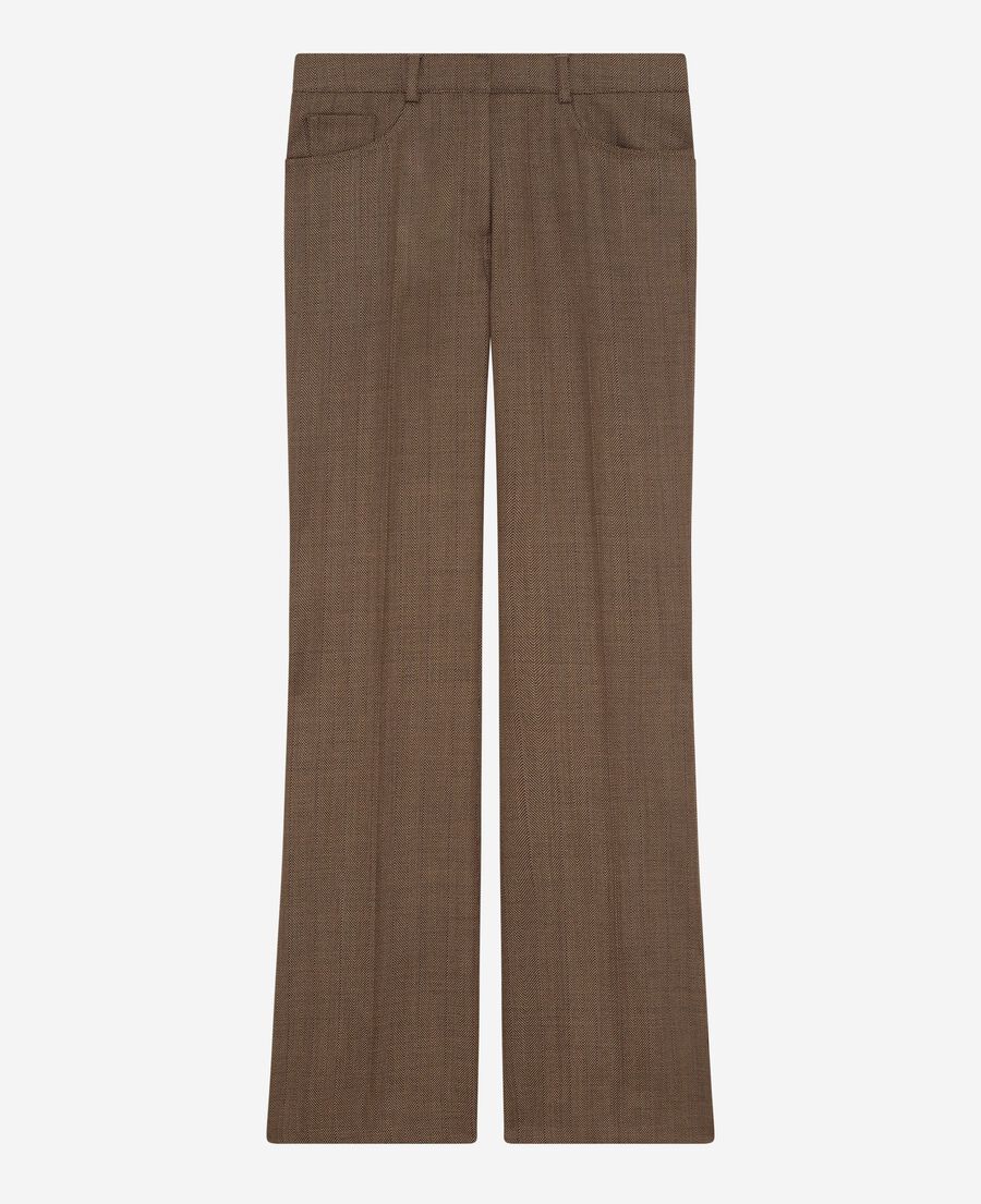 The Kooples WOMEN CAMEL camel bootcut pants