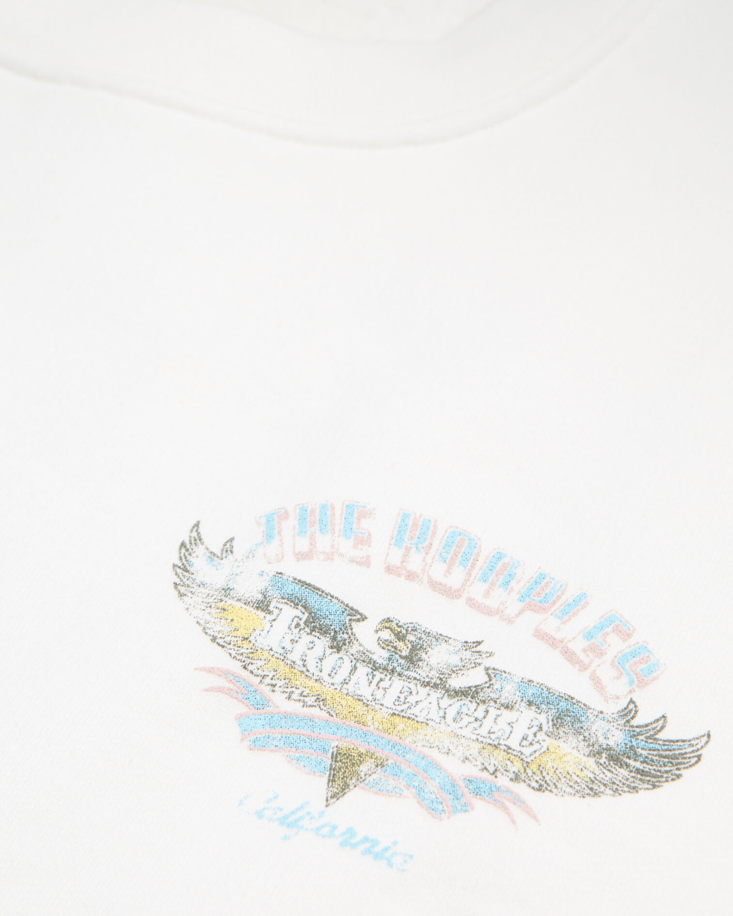Ecru Screen printed check motif sweatshirt, ECRU, hi-res image number null