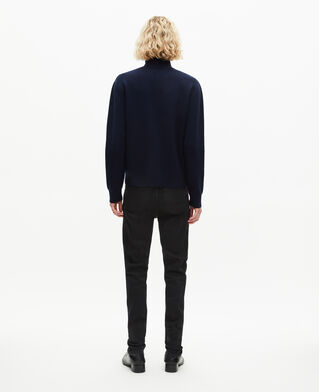 The Kooples HOMME NAVY pull col camionneur double face marine