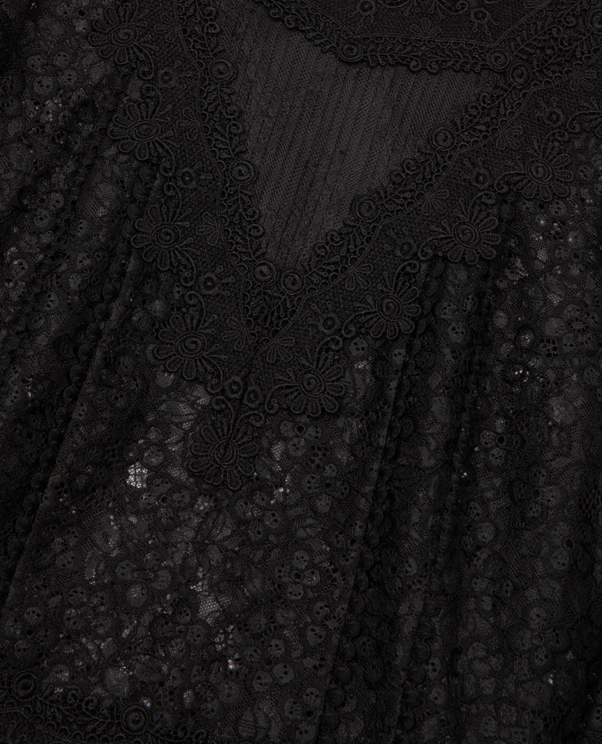 Top en dentelle noire, BLACK, hi-res image number null