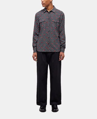 The Kooples MEN BLACK printed shirt