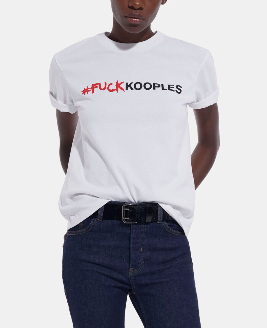weißes t-shirt mit logo