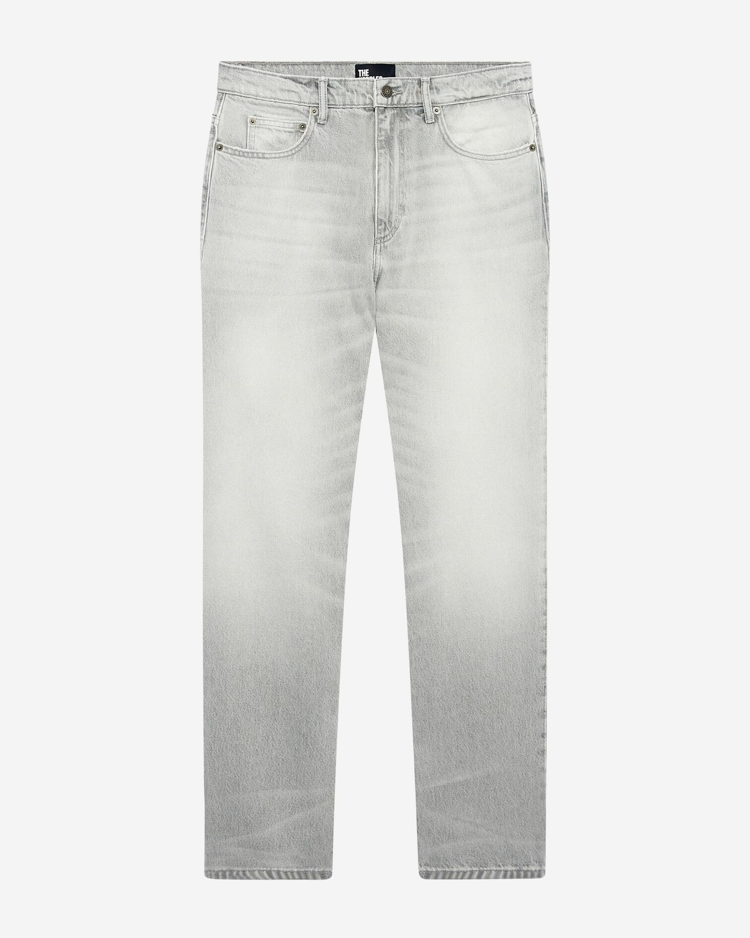 Light gray straight jeans, GREY, hi-res image number null
