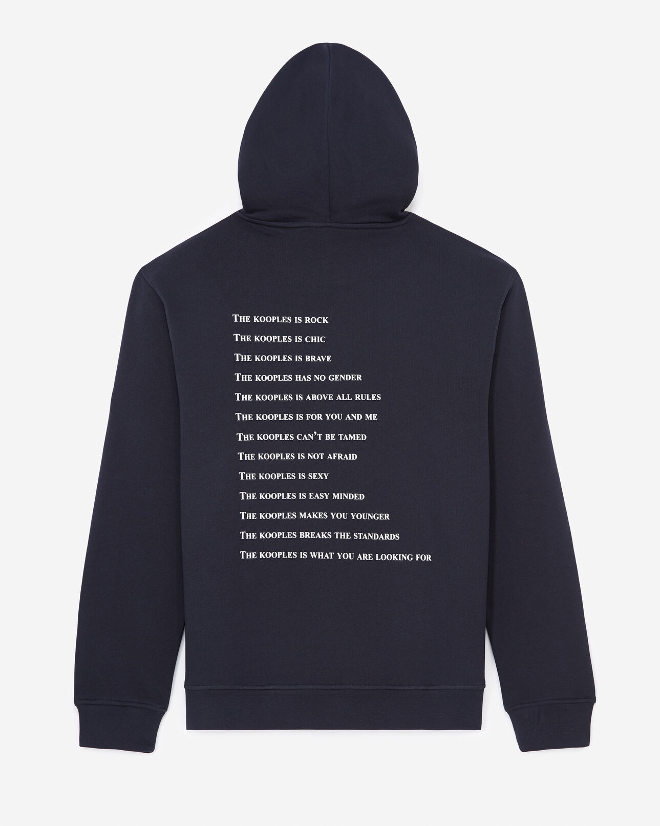 The Kooples HOMME NAVY sweat marine sérigraphie what is