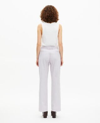The Kooples F LIGHT PURPLE lilac straight-leg tailored pants