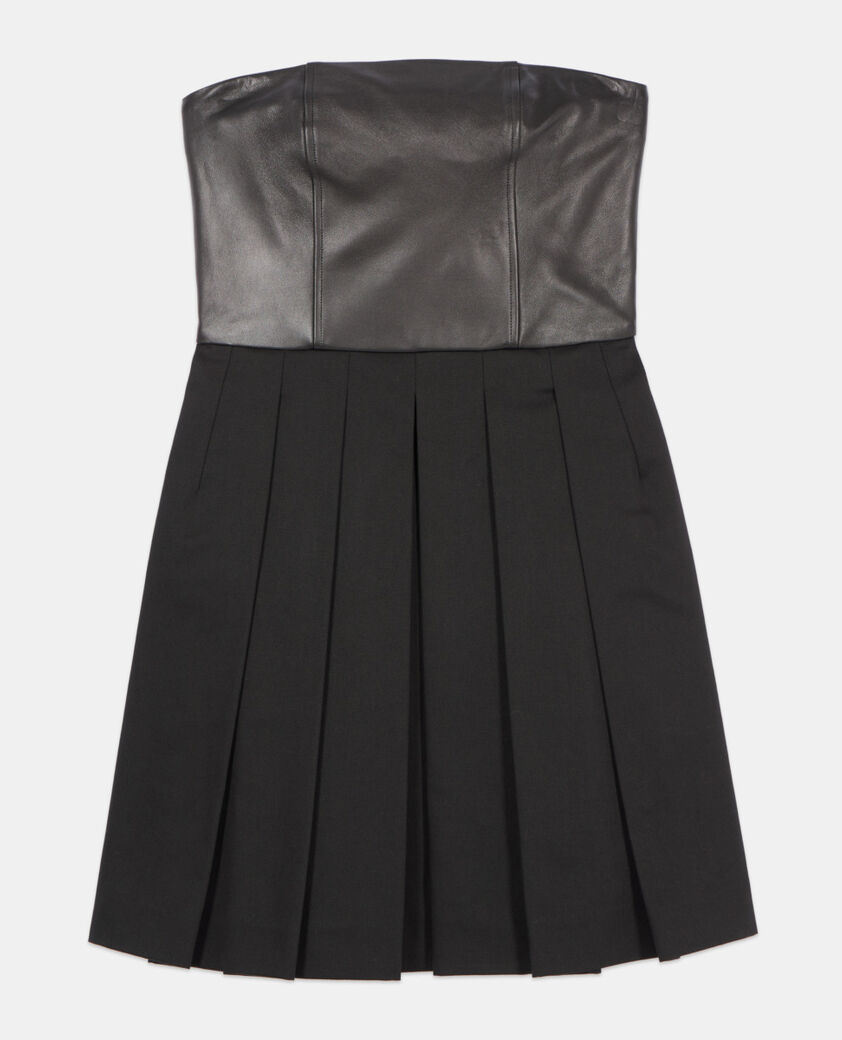 The Kooples DAMEN BLACK kurzes, schwarzes bustier-kleid