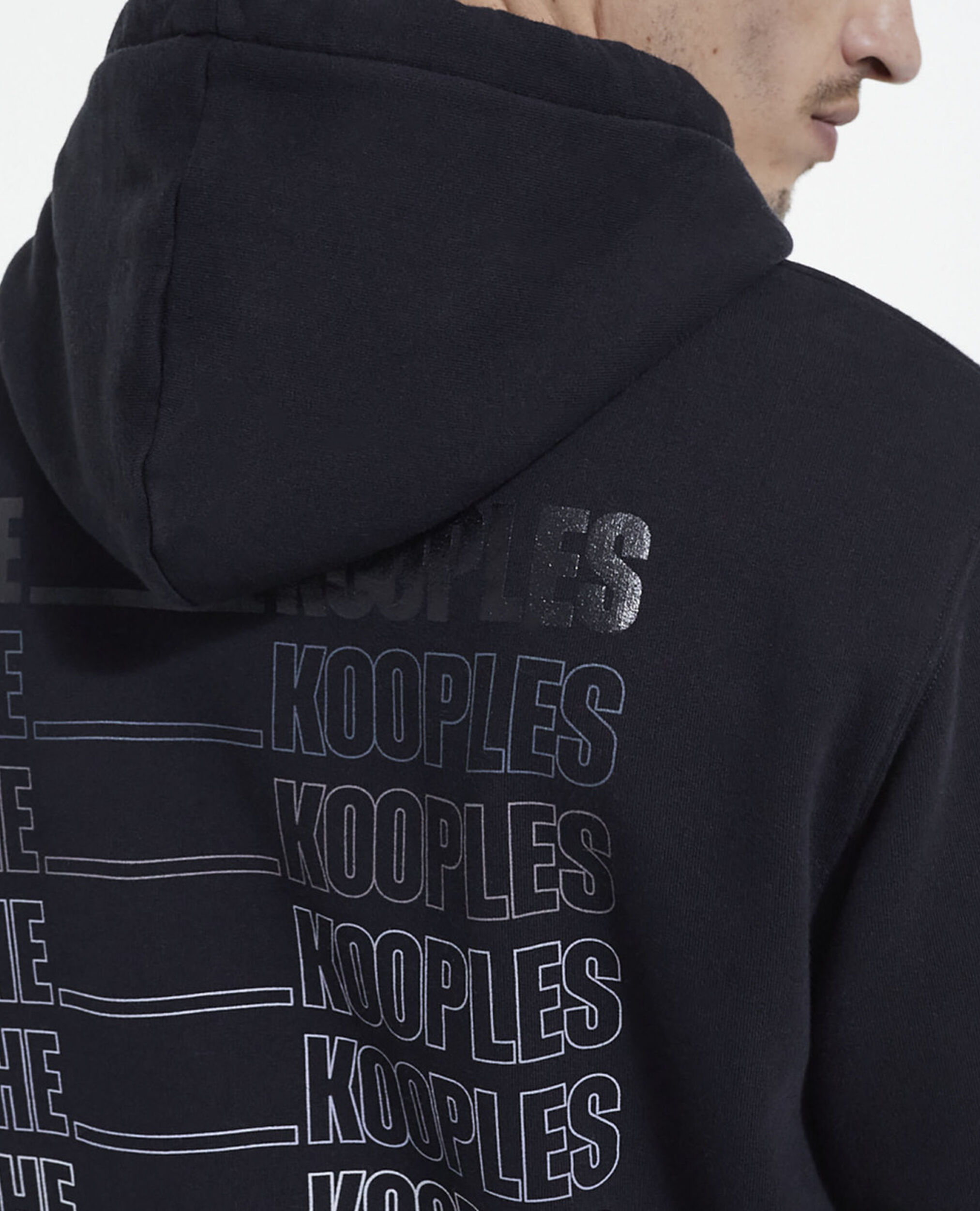 The Kooples black logo sweatshirt, BLACK, hi-res image number null