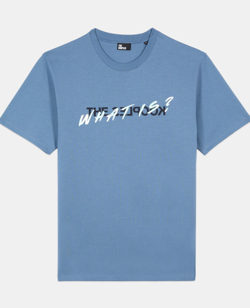 The Kooples MEN STONE BLUE light blue what t-shirt