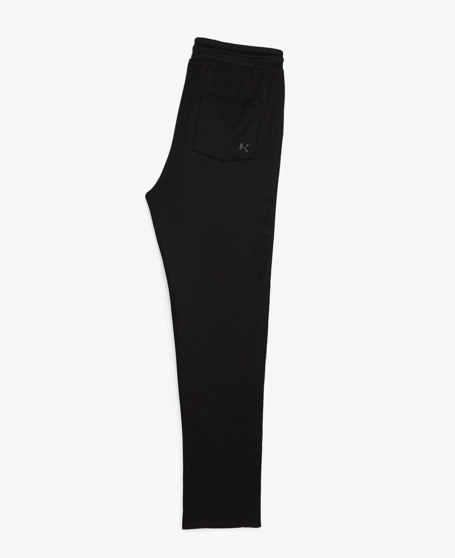 The Kooples HOMME BLACK jogging technique noir à bande logo