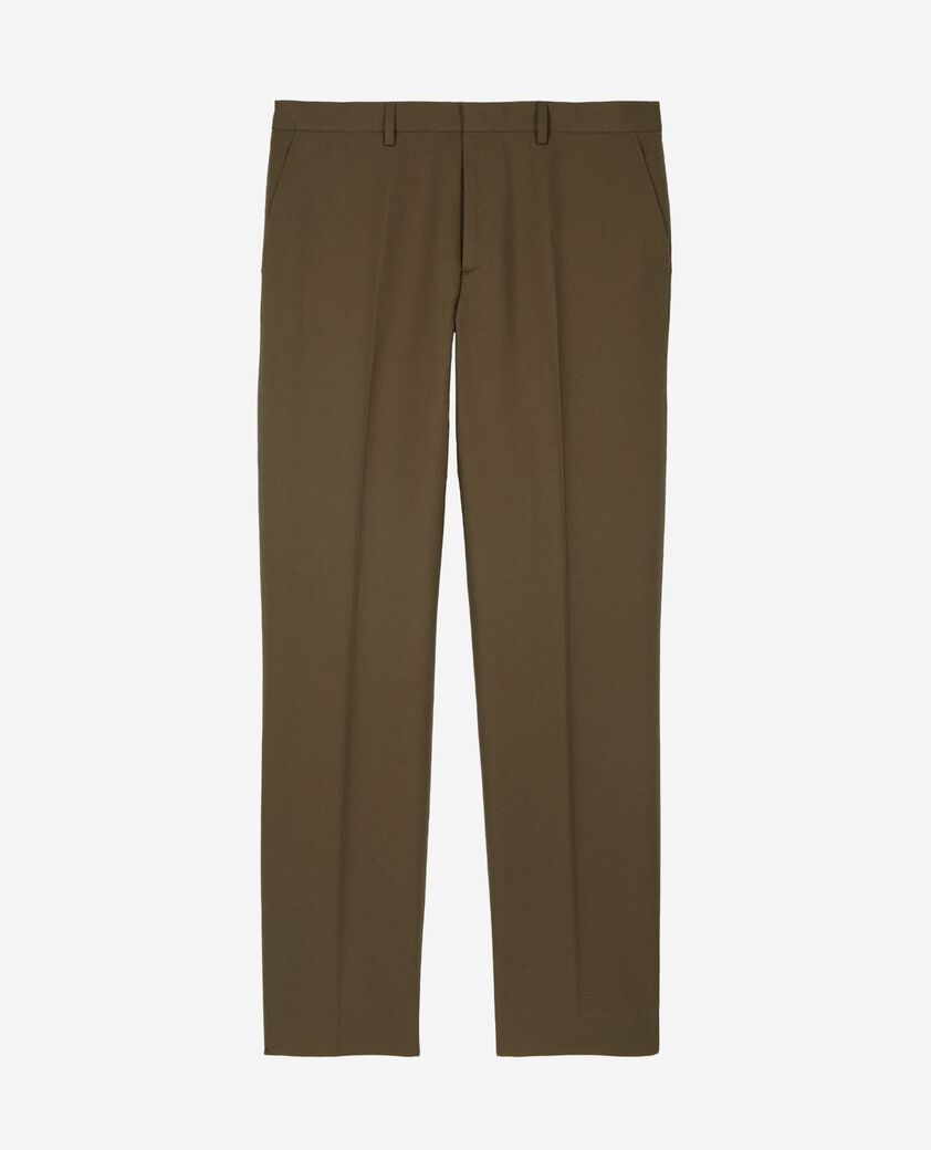 The Kooples MEN KAKI straight khaki suit pants