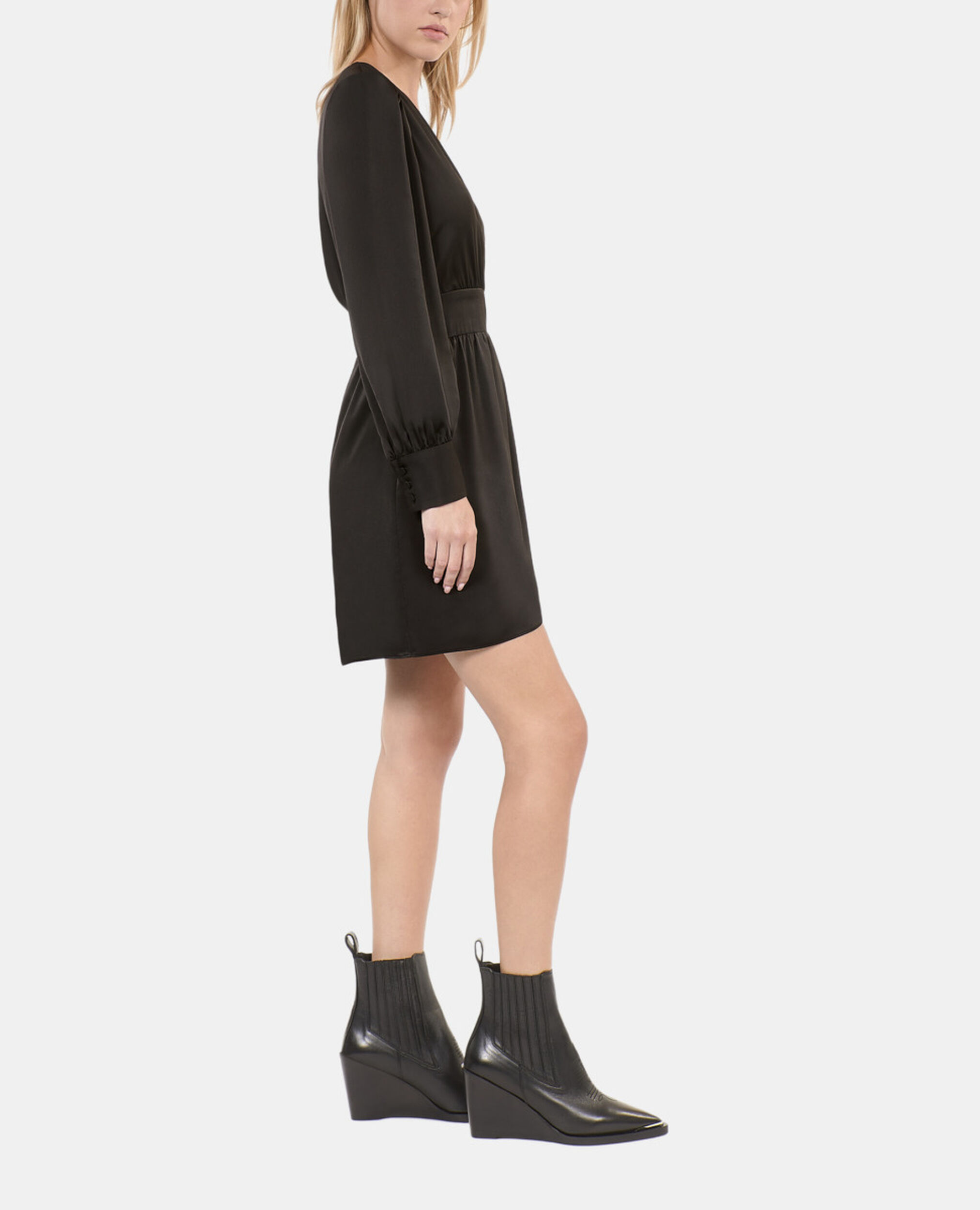 Robe courte noire, BLACK, hi-res image number null
