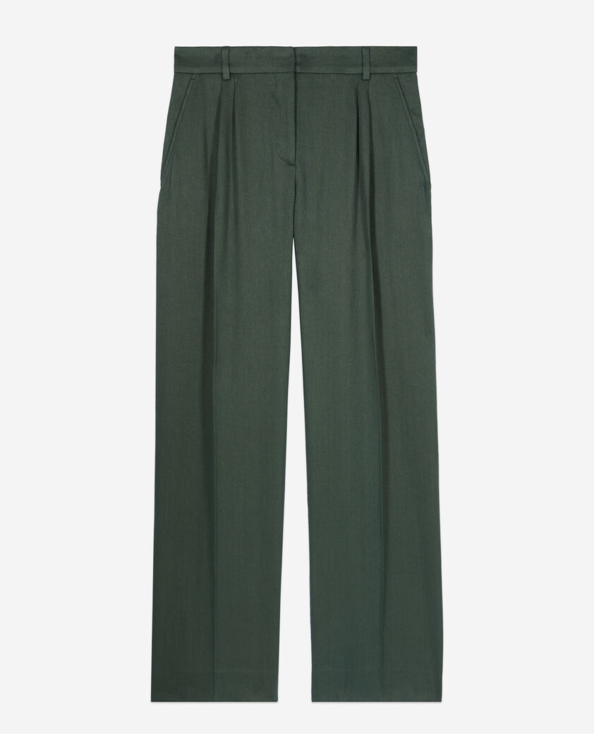 The Kooples MUJER WOOD KAKI pantal&oacute;n traje verde