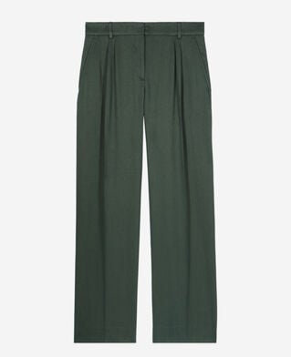 The Kooples F WOOD KAKI green suit trousers