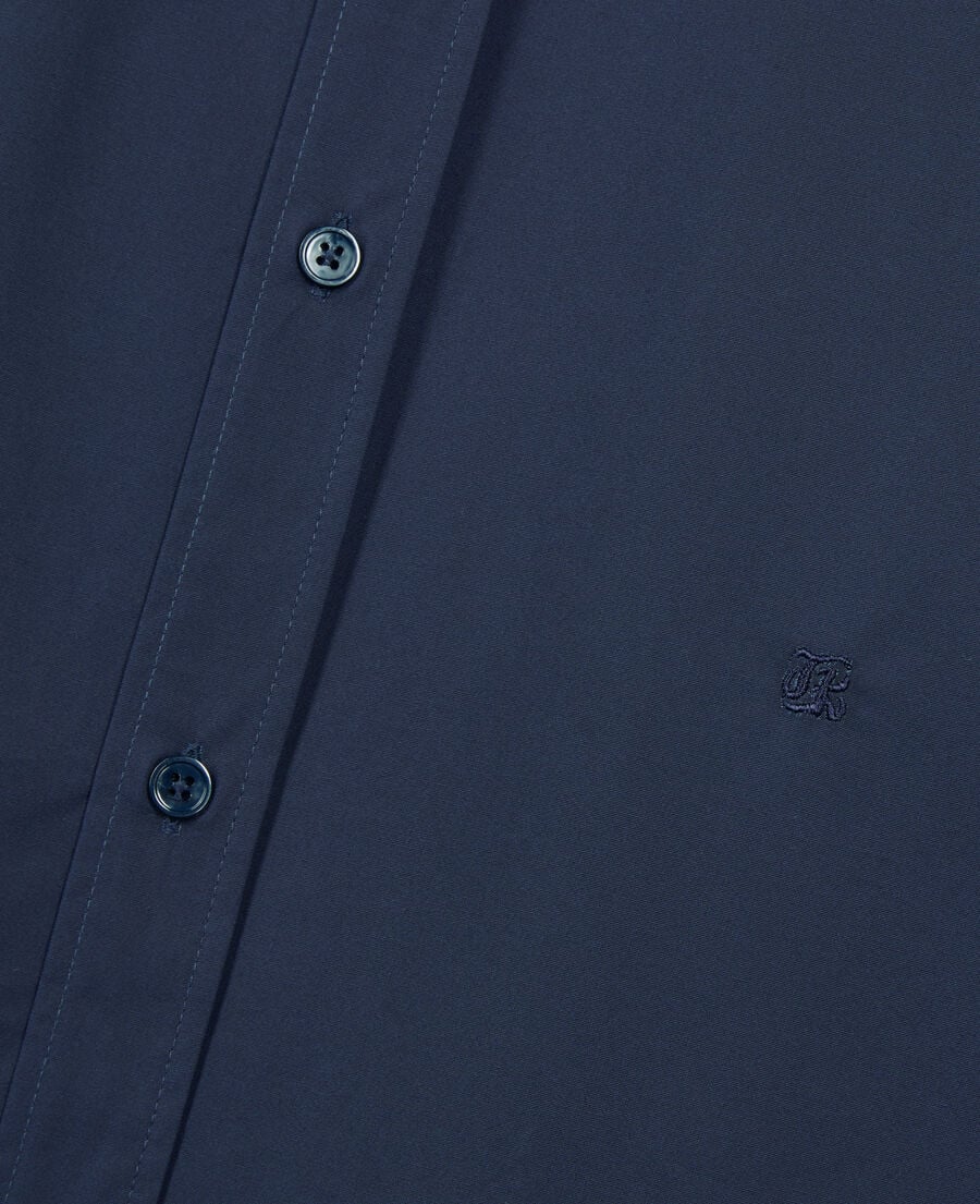 The Kooples MEN NAVY navy blue poplin shirt