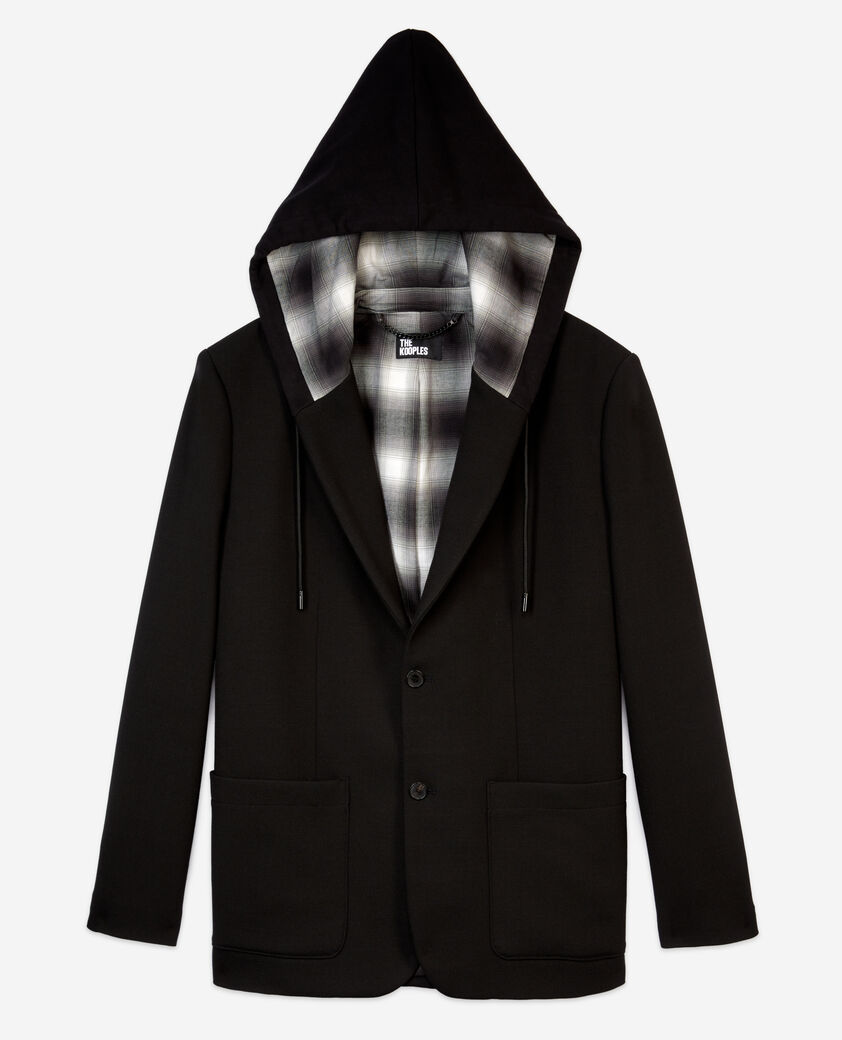 The Kooples MEN BLACK black jacket with hood
