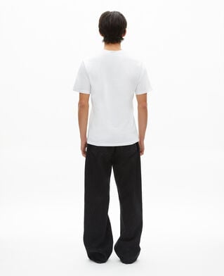 The Kooples MEN WHITE t-shirt with white heart flocking