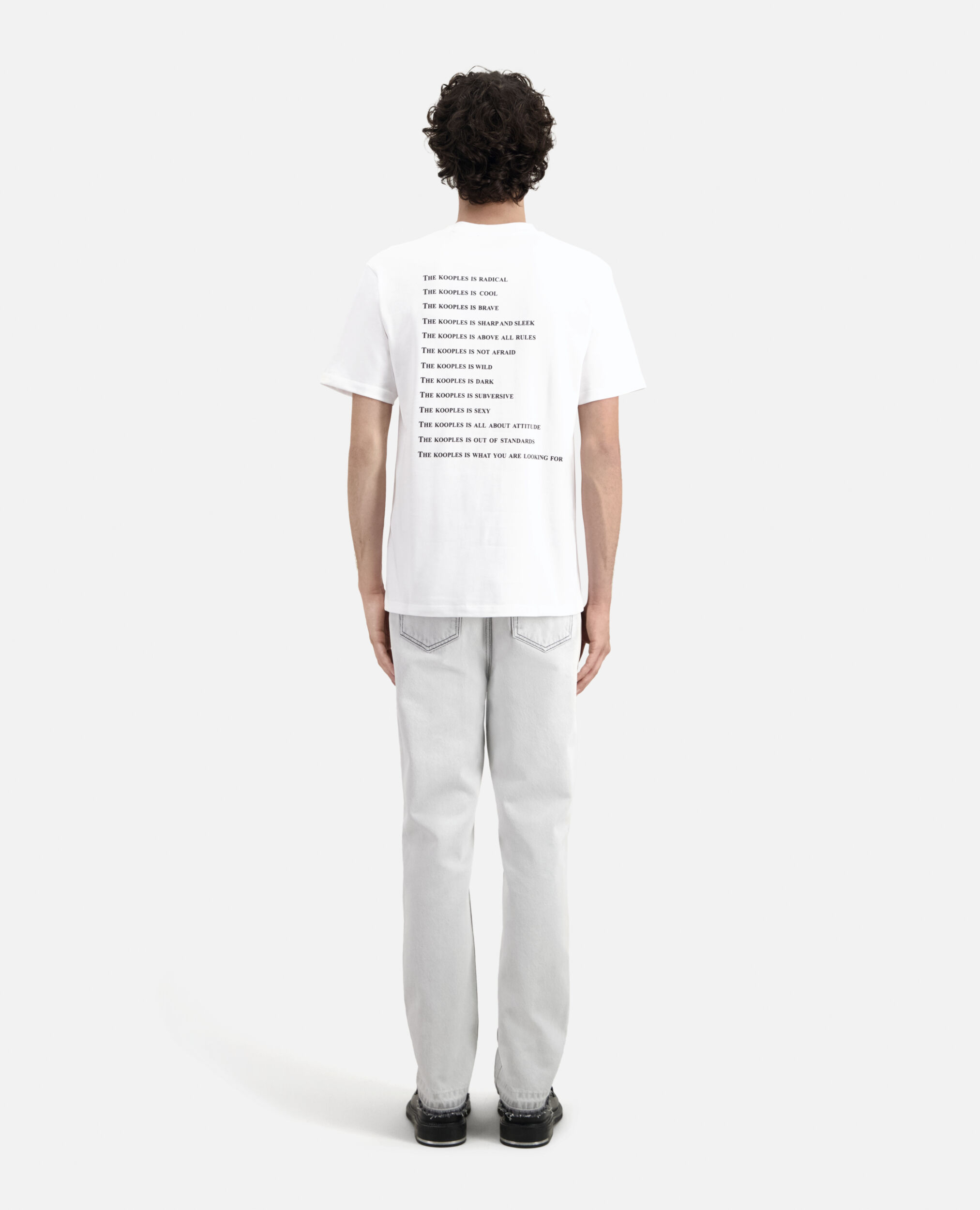 Men's white what is t-shirt, WHITE, hi-res image number null