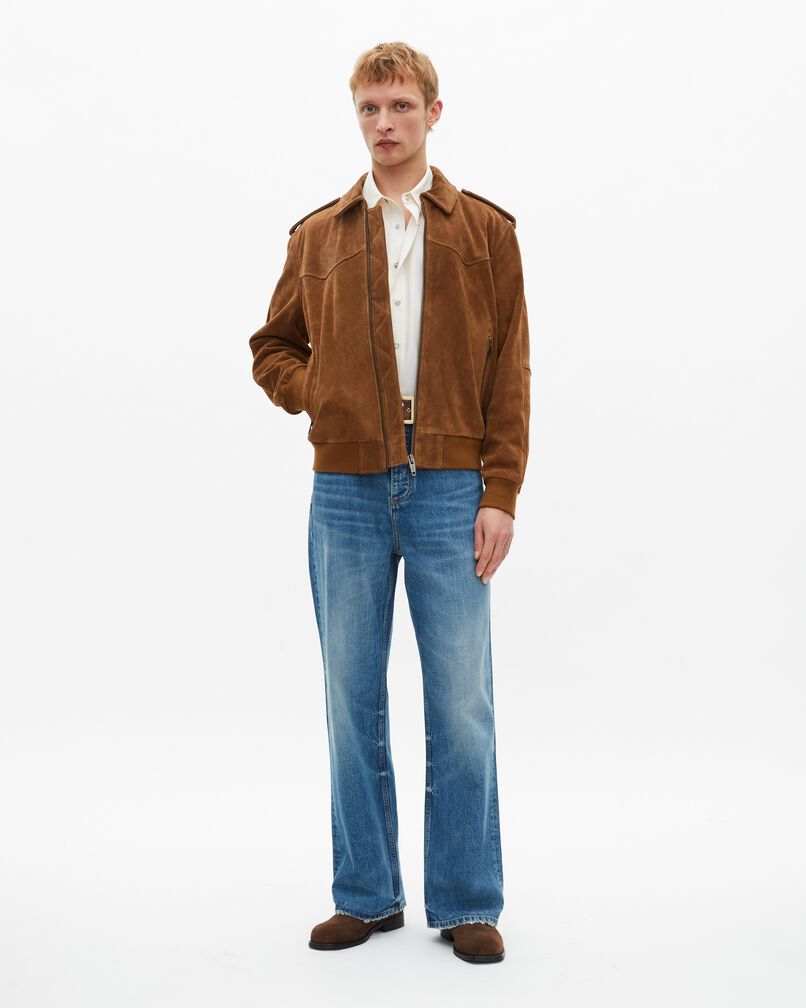 The Kooples MEN CAMEL camel suede jacket