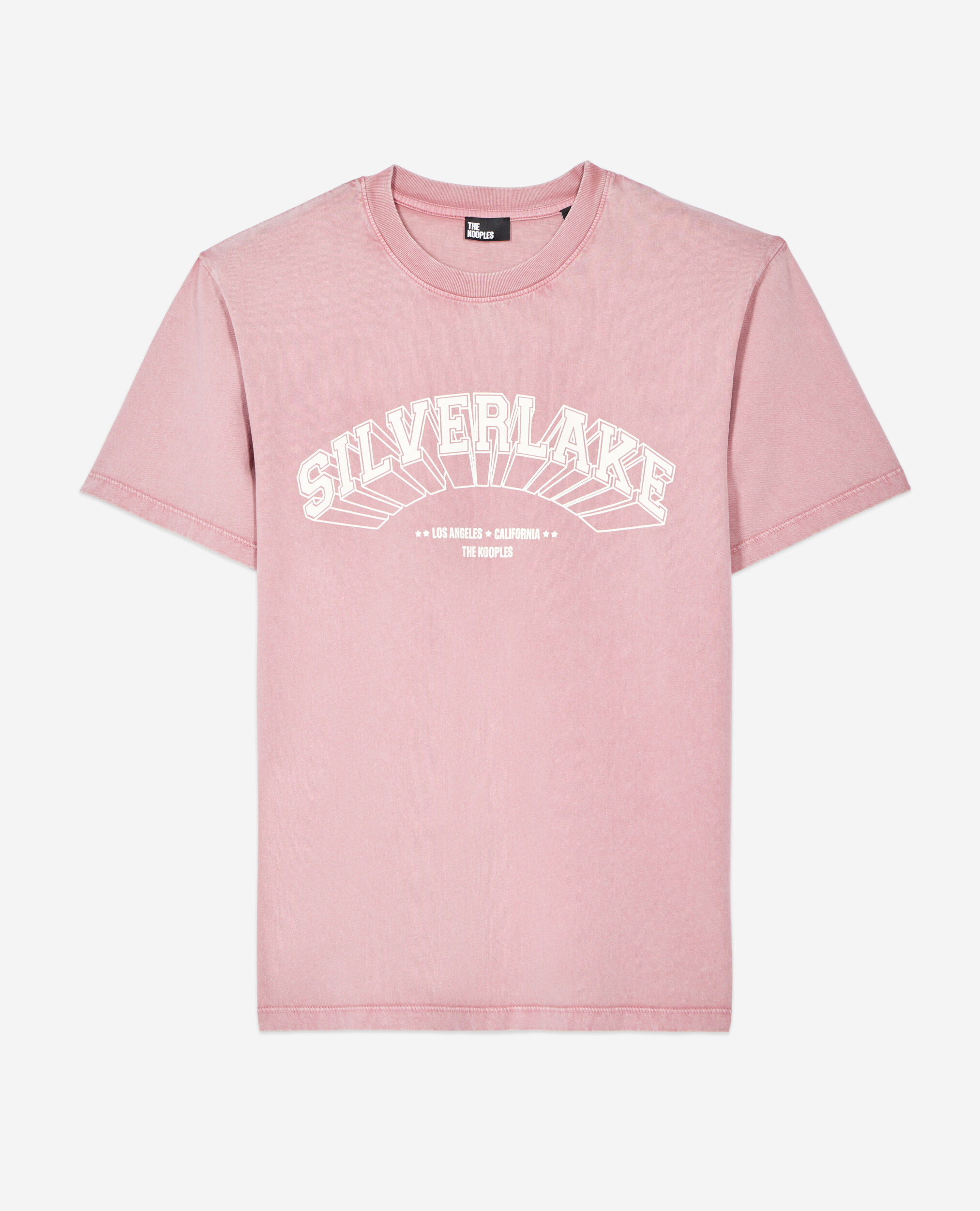 Light pink t-shirt with Silverlake serigraphy, PINK WOOD, hi-res image number null