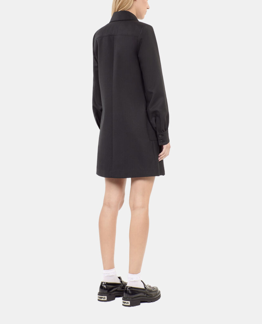 The Kooples WOMEN BLACK short black suit dress