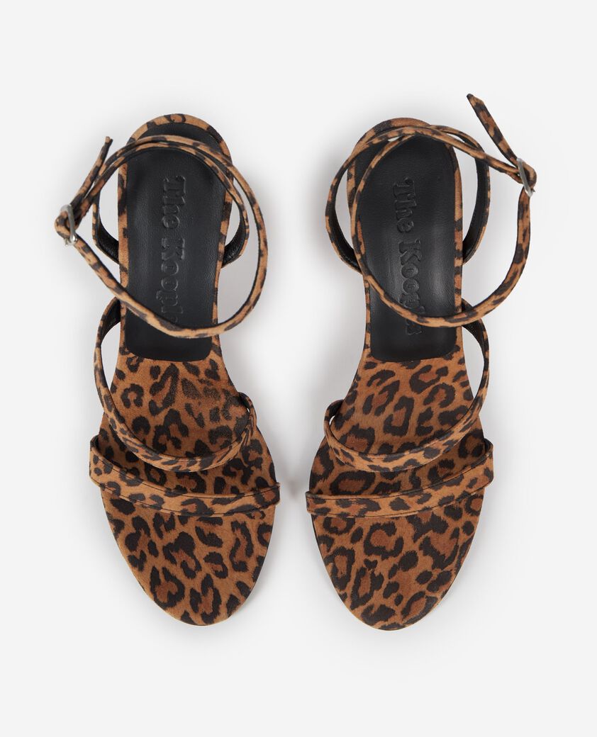 The Kooples WOMEN LEOPARD leopard foal-effect wedge sandals