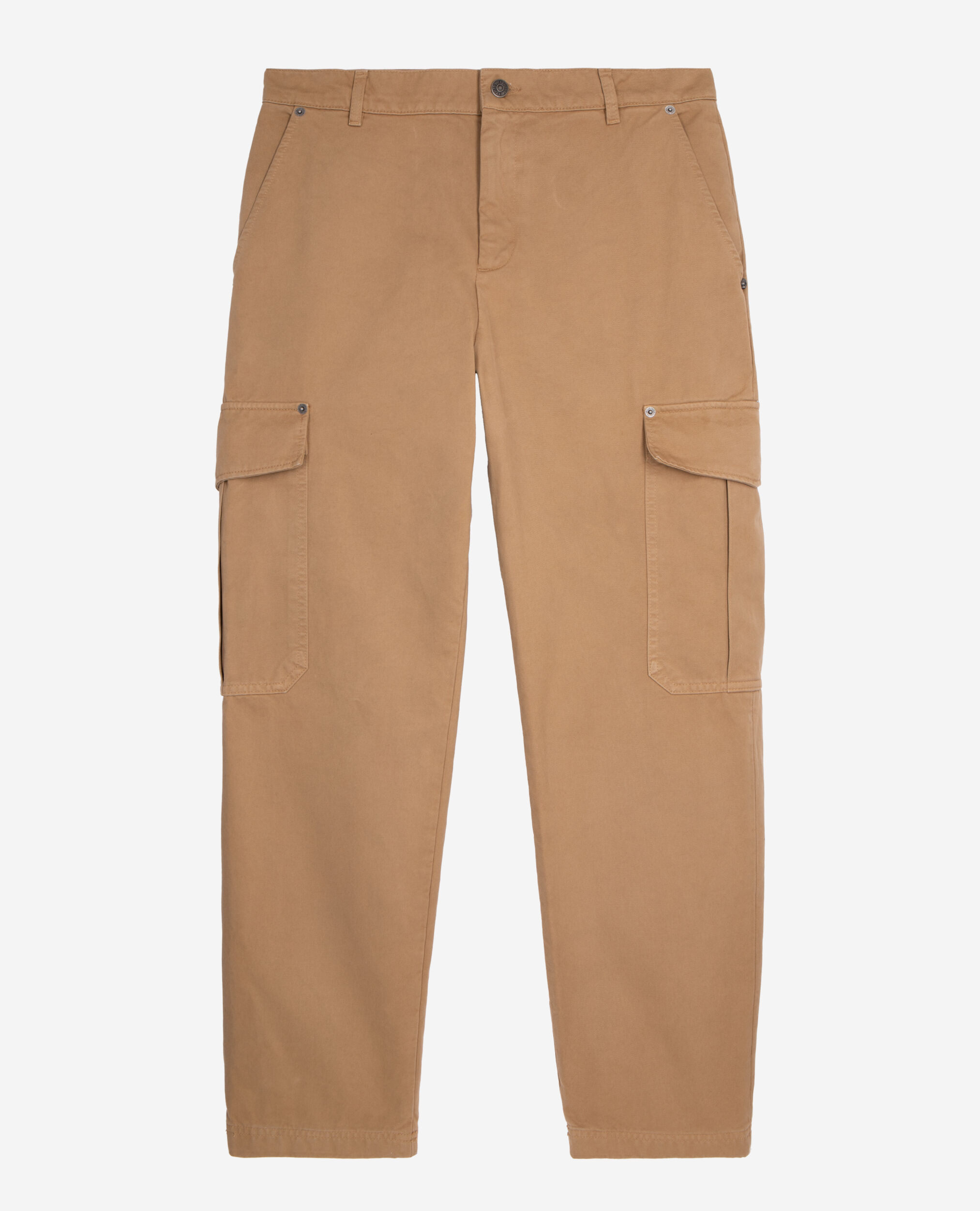 Beige cotton cargo pants The Kooples