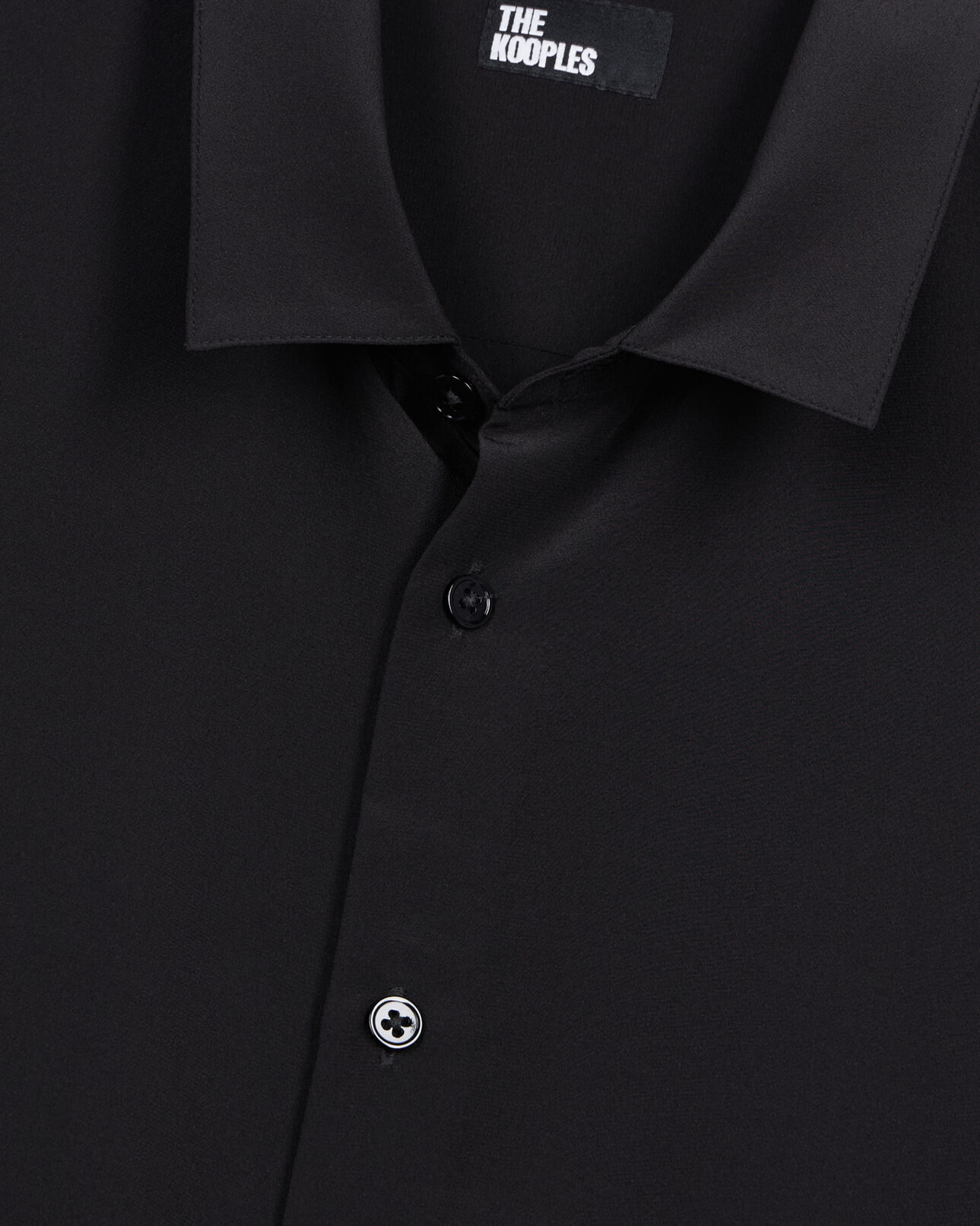 The Kooples H BLACK black silk shirt