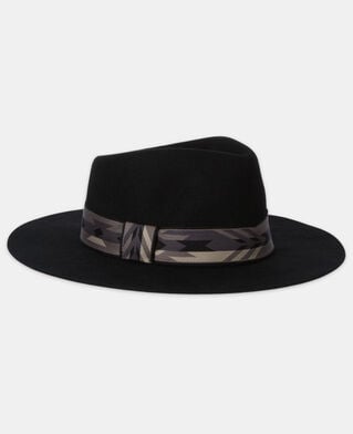 The Kooples WOMEN BLACK black wool hat