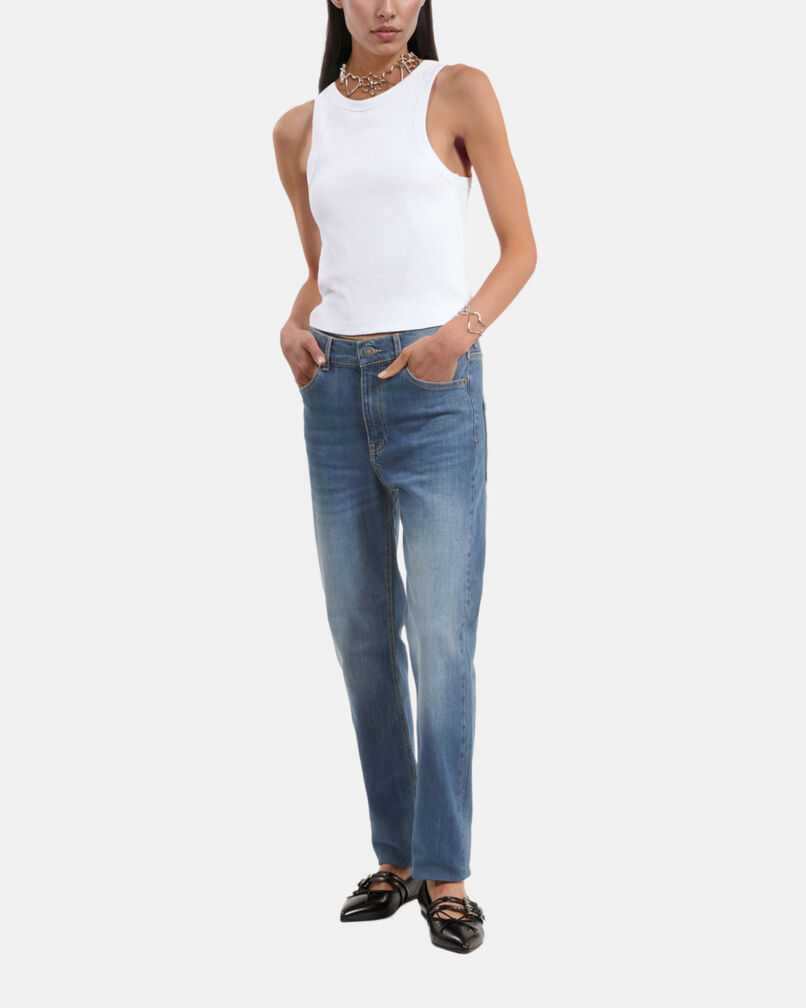The Kooples F MEDIUM BLUE blue slim jeans
