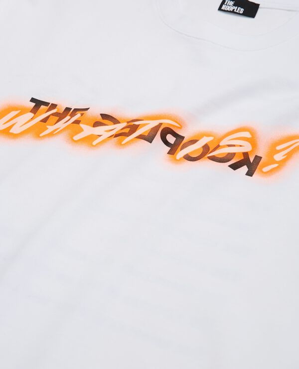 The Kooples HOMME WHITE t-shirt what is néon blanc