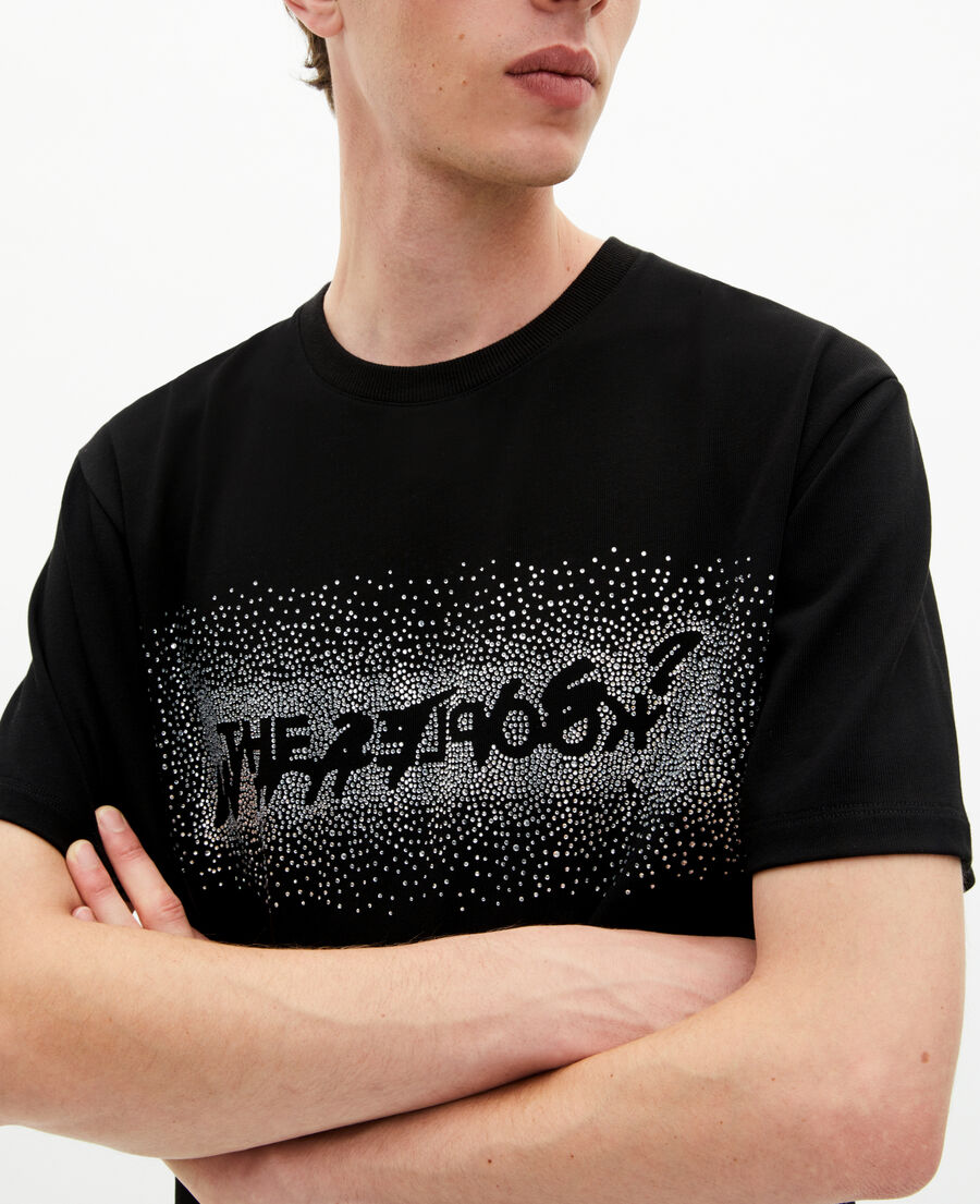 The Kooples HOMME BLACK t-shirt what is à strass noir