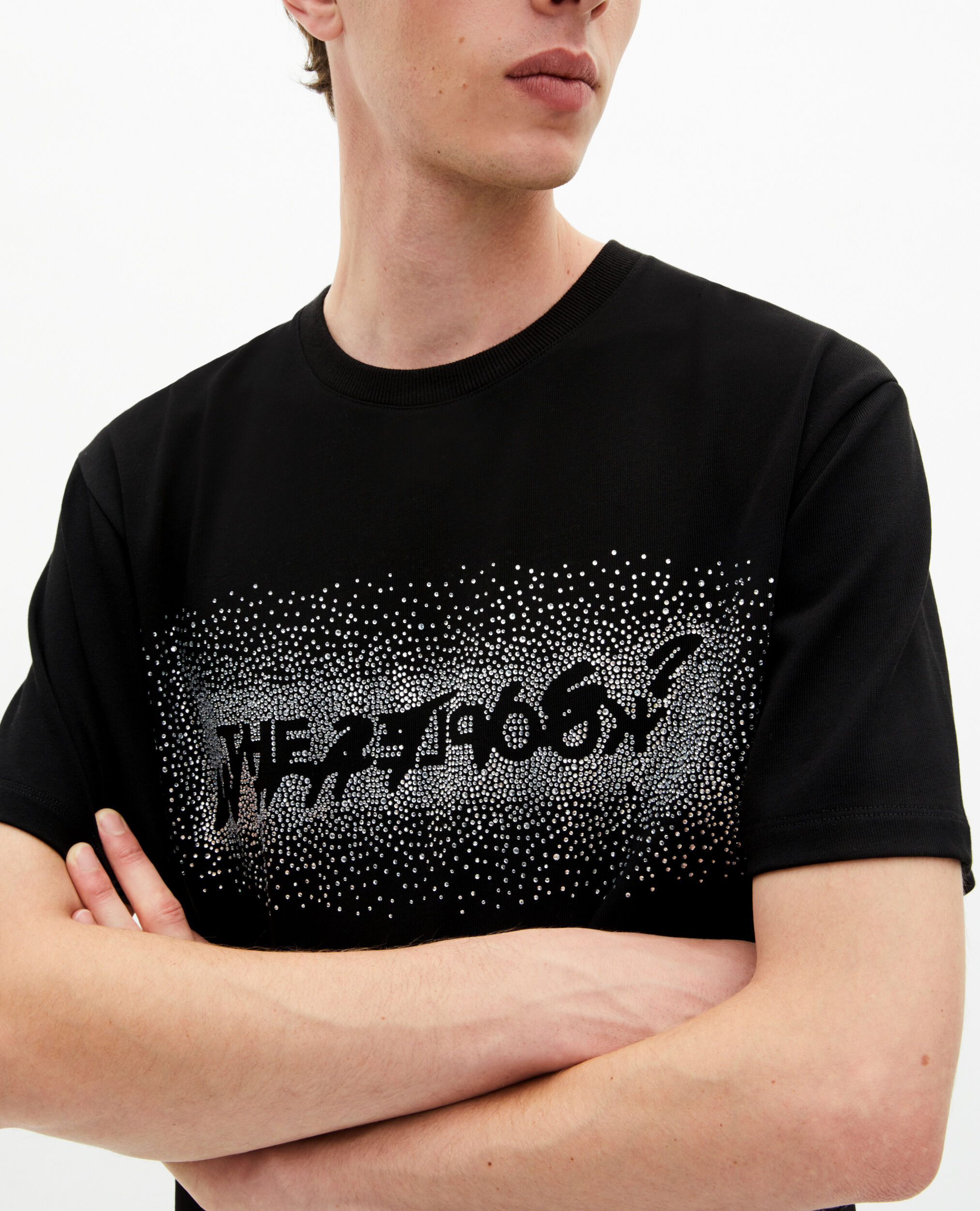 T-shirt What is à strass noir, BLACK, hi-res image number null