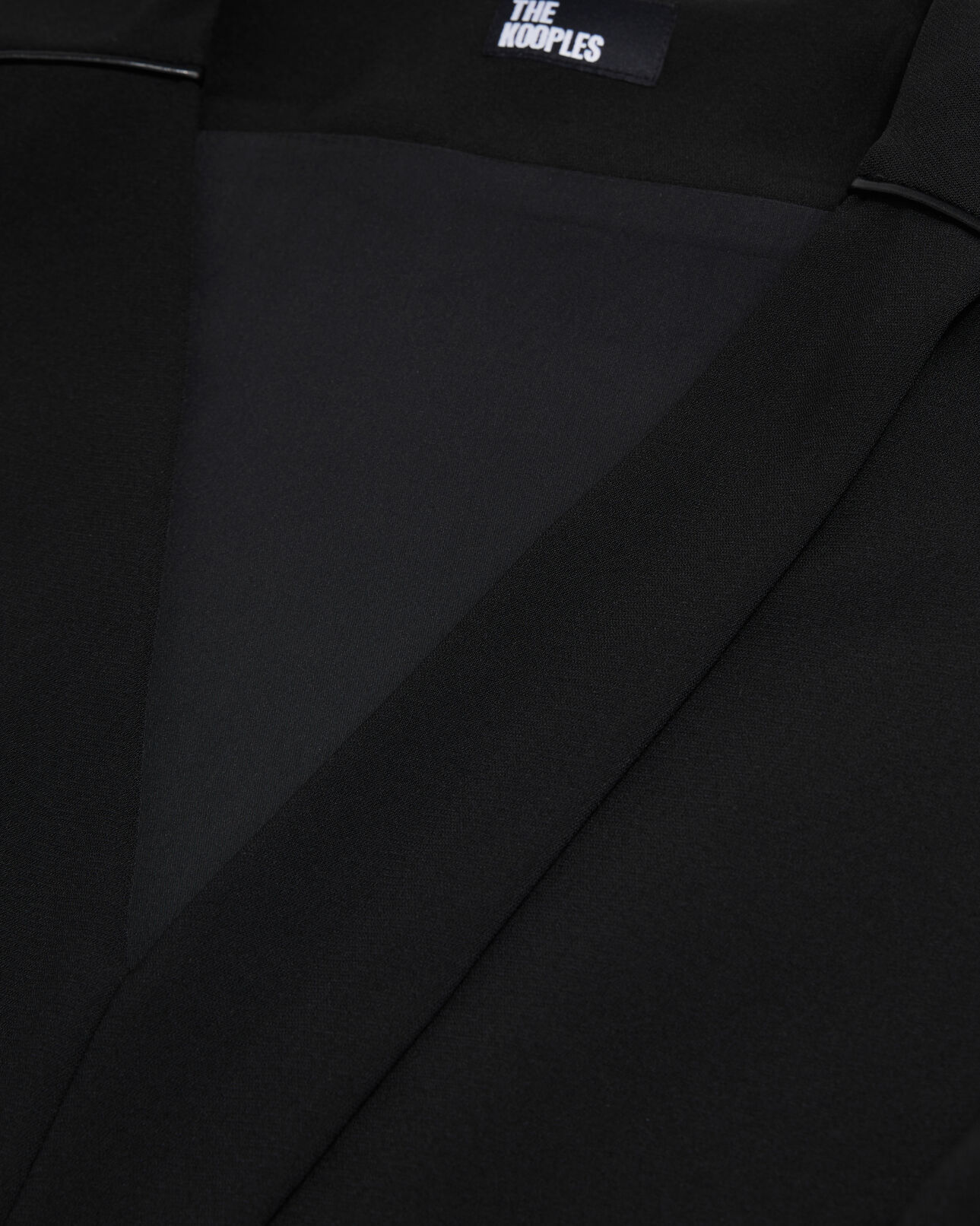 The Kooples DAMEN BLACK schwarzes, kurzes kleid aus krepp