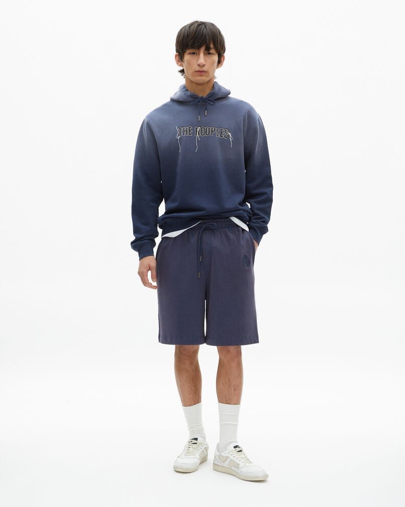 The Kooples HERREN DARK NAVY sweatshirt mit verwaschenem marine-logo