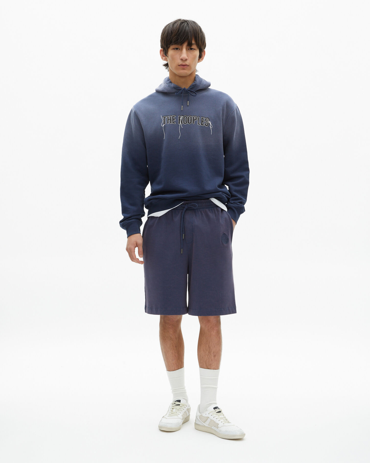 Sweatshirt with faded navy logo, DARK NAVY, hi-res image number null