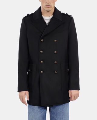 The Kooples HOMME BLACK caban style officier noir